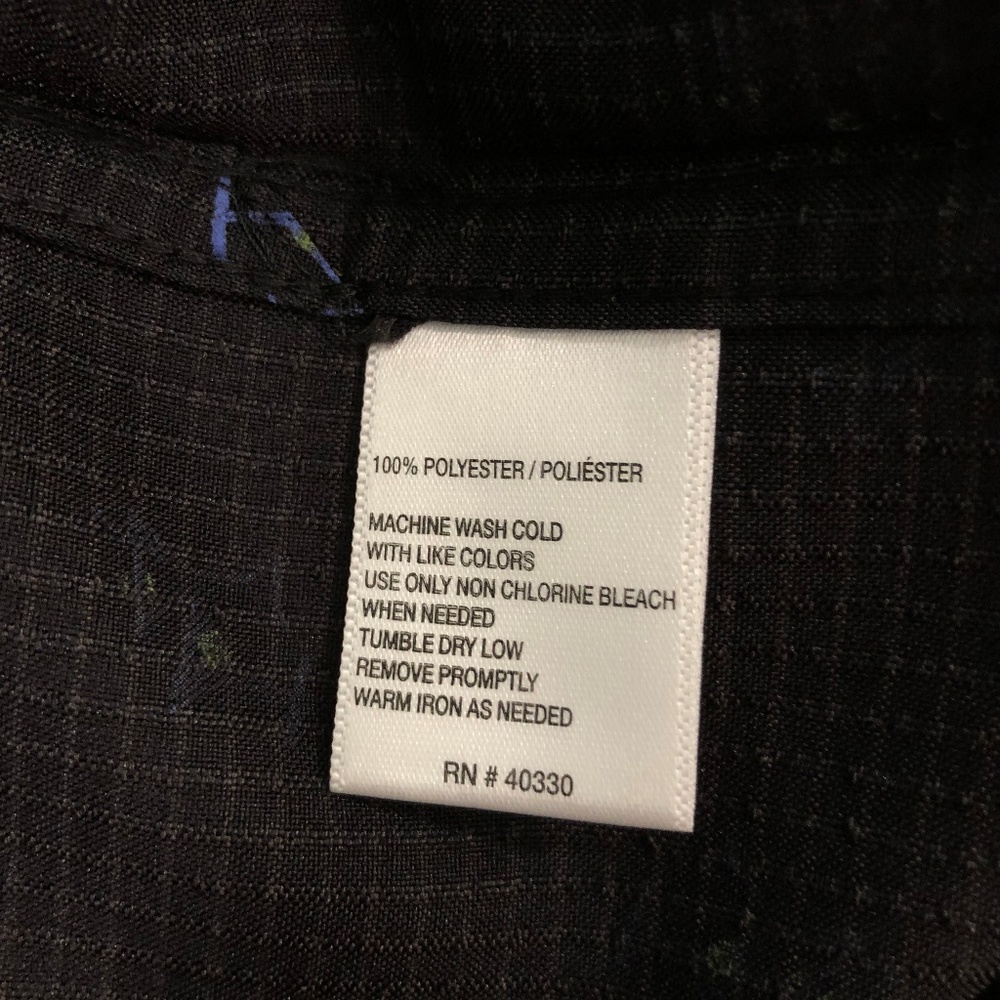 Haggar Black Martini Print Short Sleeve Shirt - Picture 7 of 8